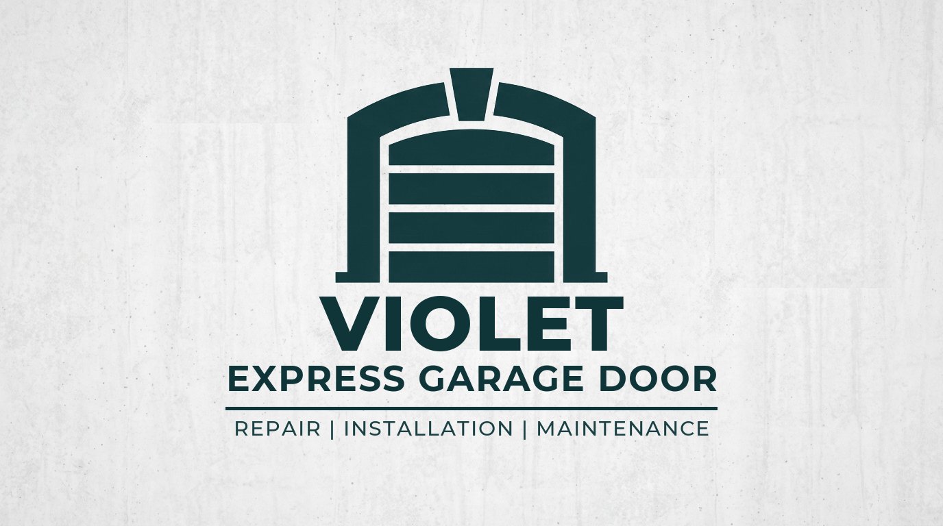 Violet Express Garage Door Logo